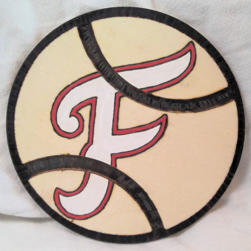 Handcrafted Fredericksburg Nationals Logo Wood Baseball Plaque FredNats MiLB WAS